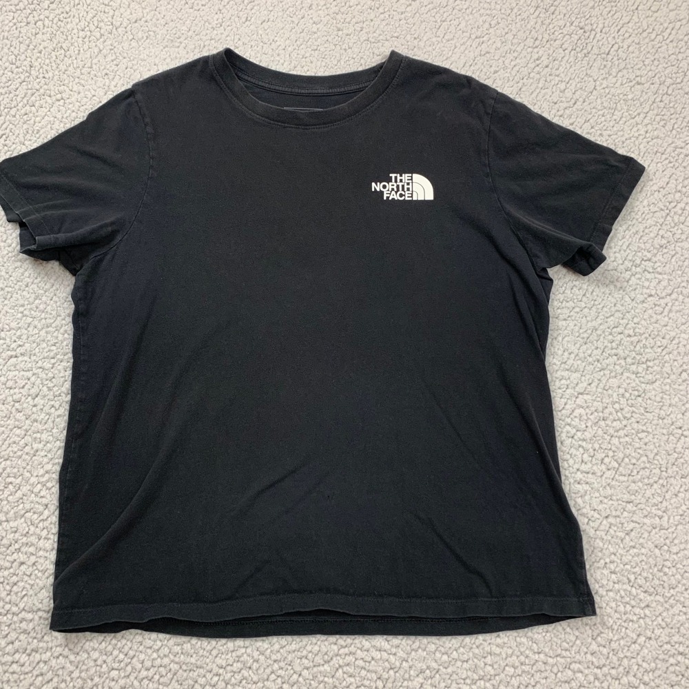 The‎ North Face T-Shirt Womens L Black Cotton Never Stop Exploring Graphic Tee